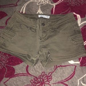 Olive green shorts
